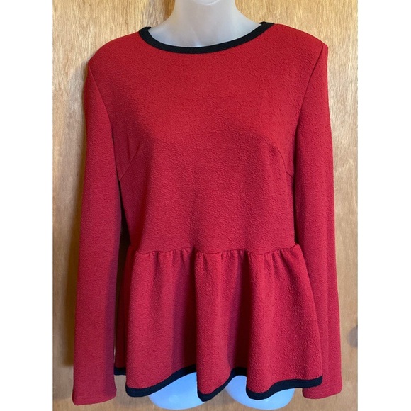 SHEIN Tops - Women’s Sz Large SHEIN Peplum Blouse